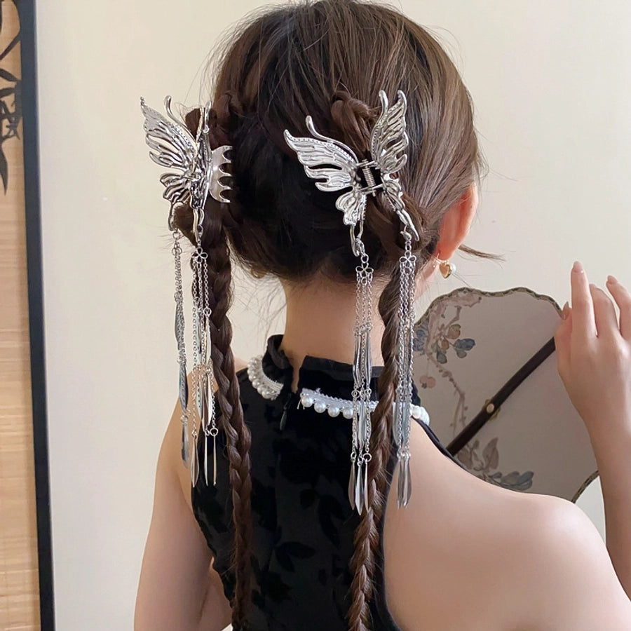Women's IG Style Korean Style Butterfly Arylic Plating Hair Clip Hair Claws
