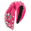Women's Casual Vacation Classic Style Knot Alloy Cloth Inlay Glass Pearl Hair Band