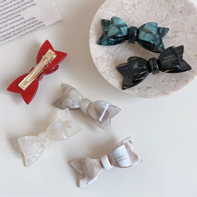 IG Style Women's Bow Knot Acetic acid sheets Hair Clip