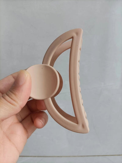 Milk Tea Color Grab Clip  Girl's Hair Grab Head Shark Clip Summer Hair Clip Hair Accessories