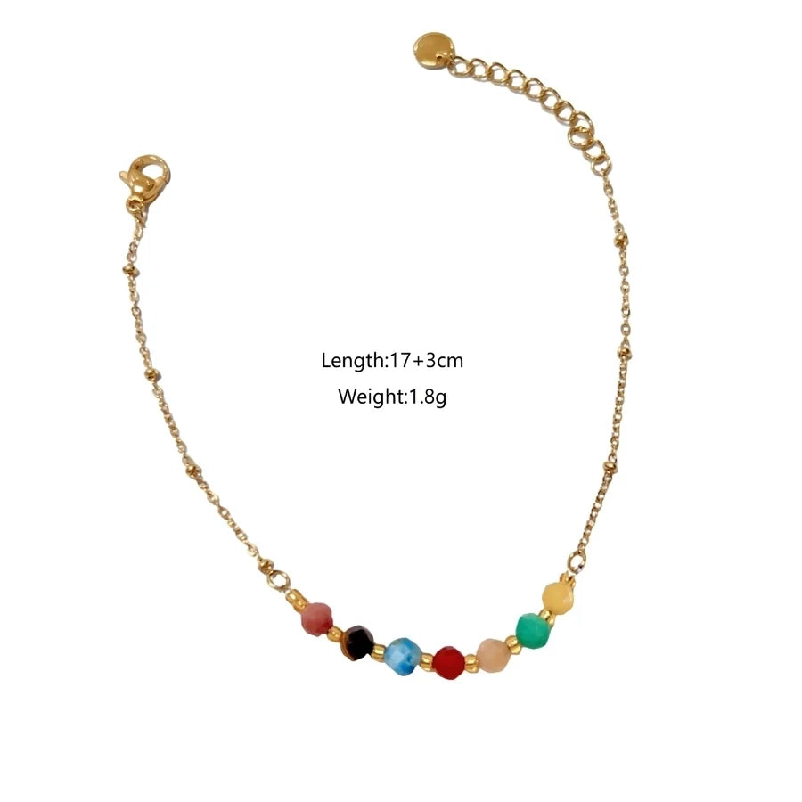 Modern Style Classic Style Love Starfish Heart Shape 304 Stainless Steel natural stone Bracelets In Bulk