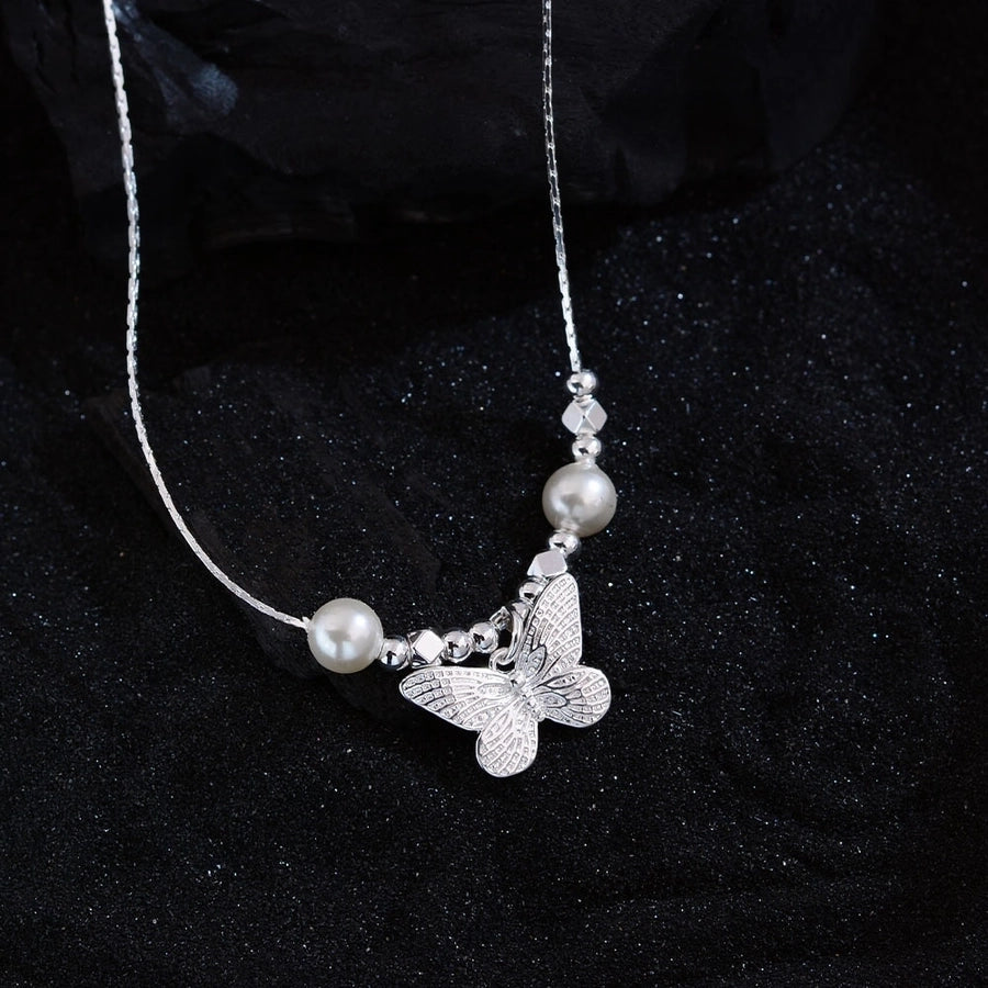 Jewelry Elegant Luxurious Butterfly Copper Necklace