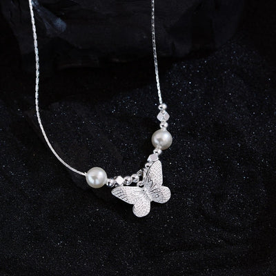 Jewelry Elegant Luxurious Butterfly Copper Necklace