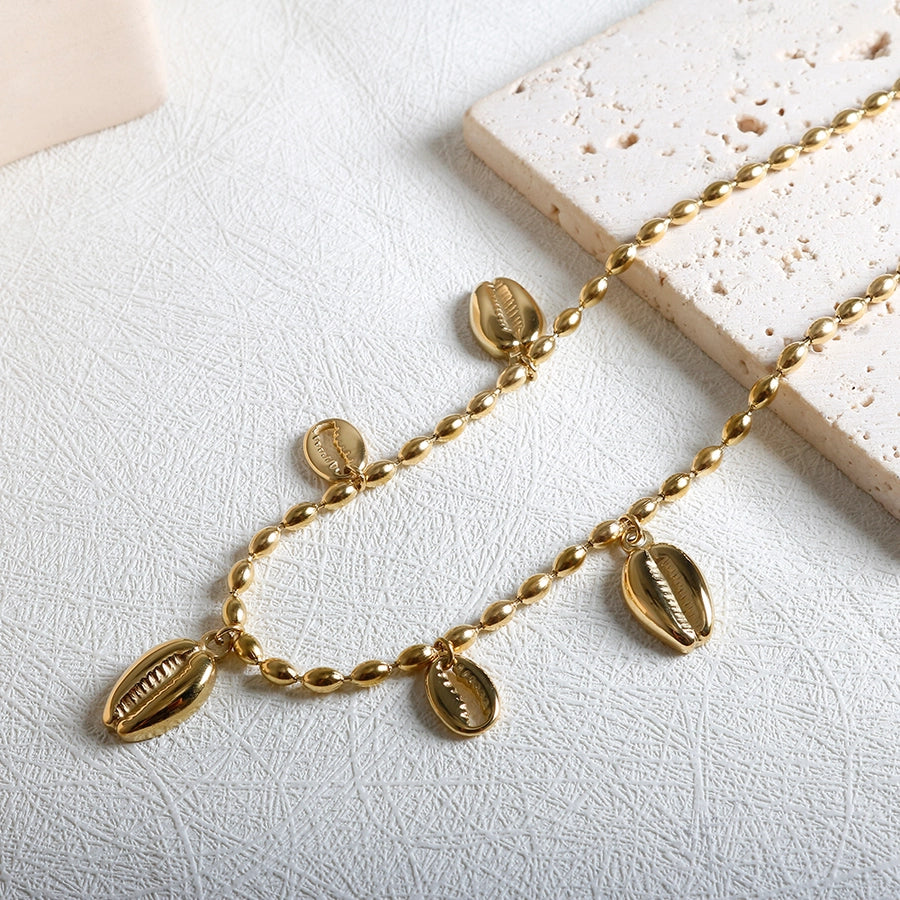 Jewelry IG Style Marine Style Commute Conch 304 Stainless Steel Bracelets Earrings Necklace