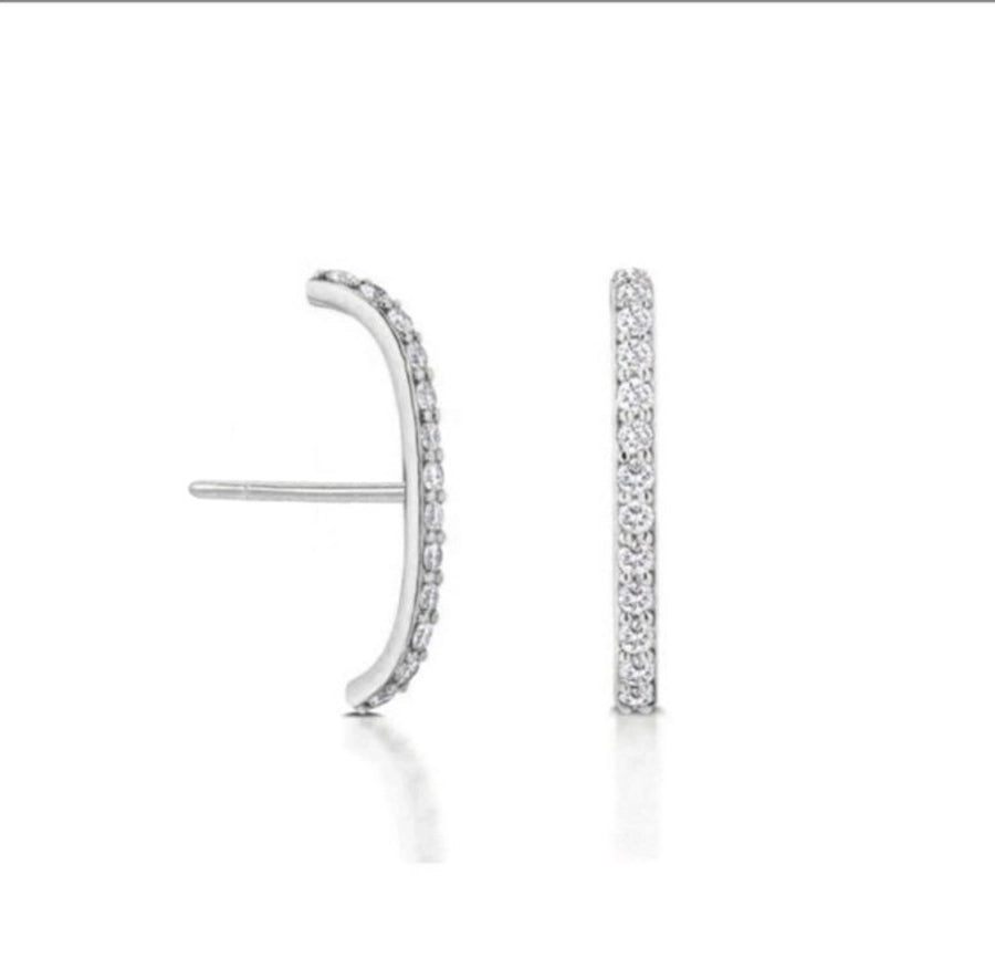 1 Pair IG Style Simple Style Geometric Inlay Copper Zircon Gold Plated Earrings