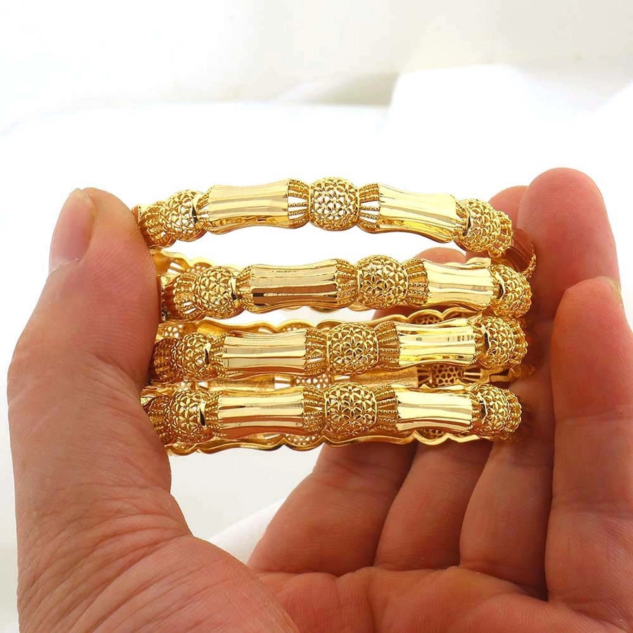 Copper Plating 18K Gold Ladies' Bracelet Temperament Entry Lux Hollow Small Waist Dubai Bridal Wedding Jewelry