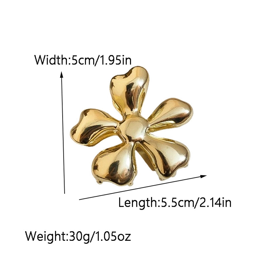 Women's Simple Style Classic Style Flower Alloy Plating Hair Claws