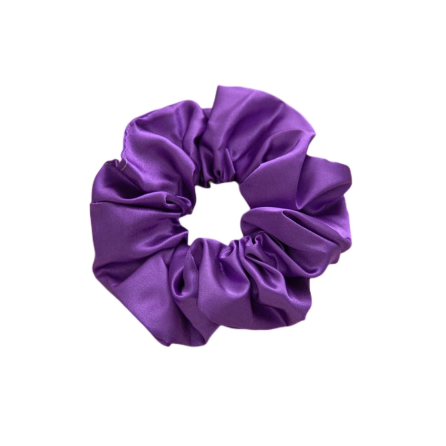 simple style commute solid color cloth handmade pleated hair tie