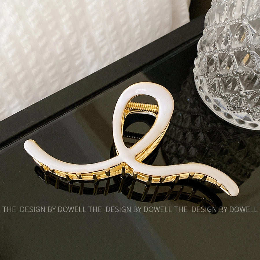 Women's Retro Waves Metal Enamel Hair Claws