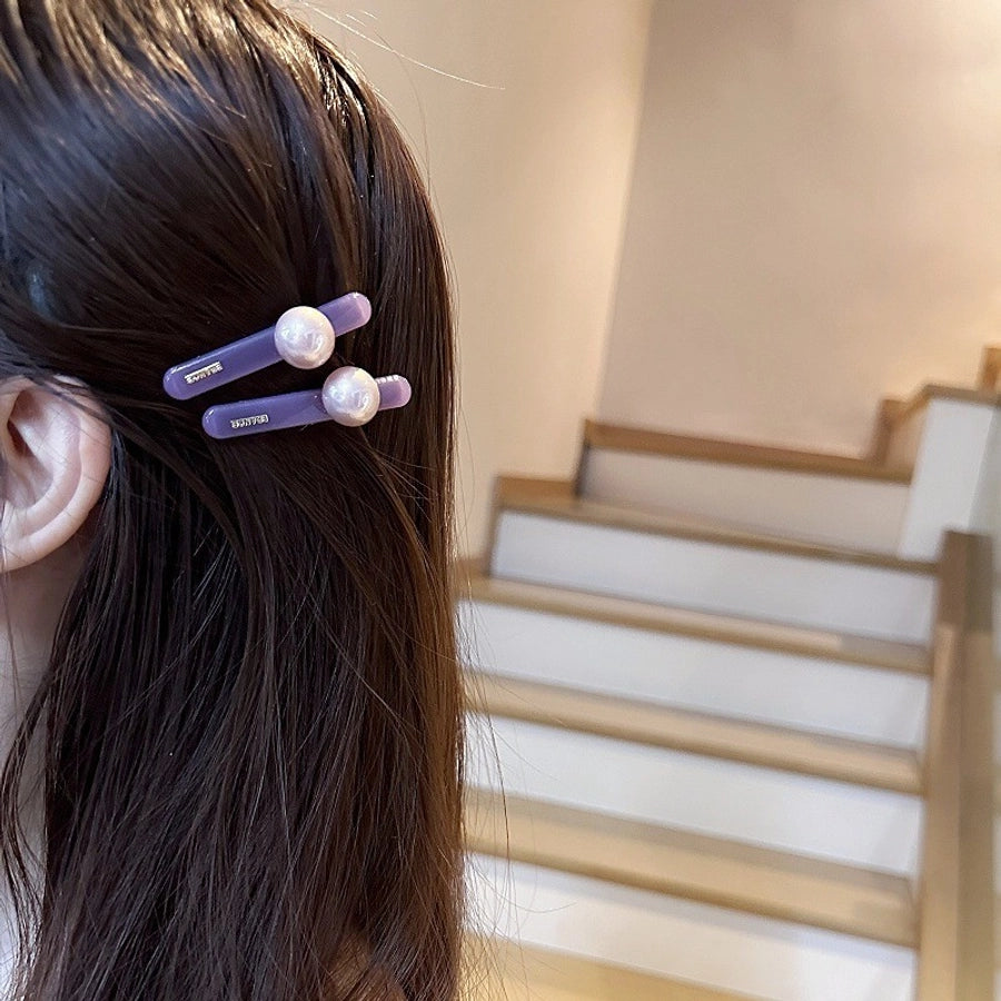 Women's Sweet Simple Style Heart Shape Alloy Hair Clip