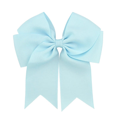 new korean ribbed satin fishtail double-layer bow hairpin