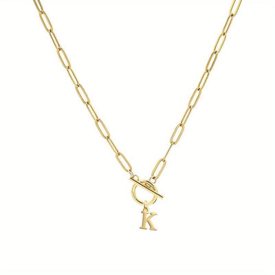 Jewelry Simple Style Classic Style Letter 201 Stainless Steel Pendant Necklace