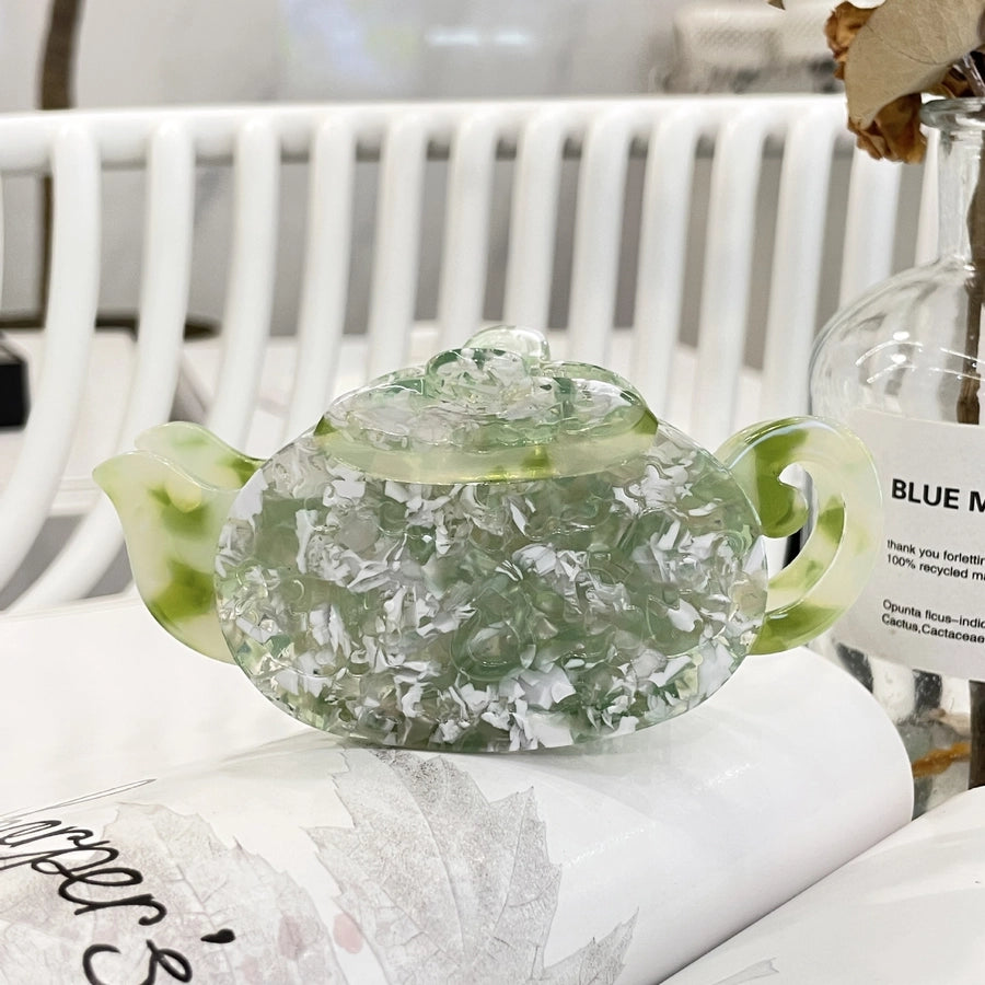 Women's Elegant Retro Teapot Acetic acid sheets Hair Claws