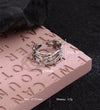 Copper Letter Open Rings