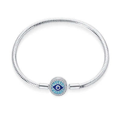 Copper Silver Plated Devil's Eye Bracelets