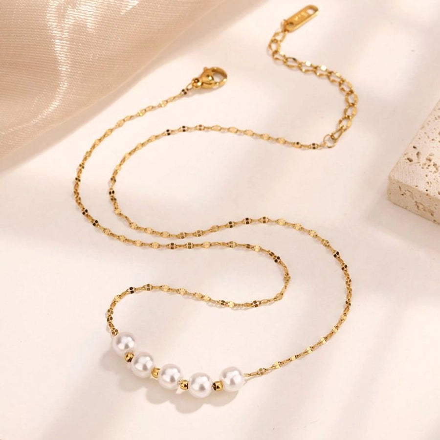 Jewelry Fairy Style Princess Shiny Geometric 304 Stainless Steel Plastic 18K Gold Plated Plating Jewelry Set