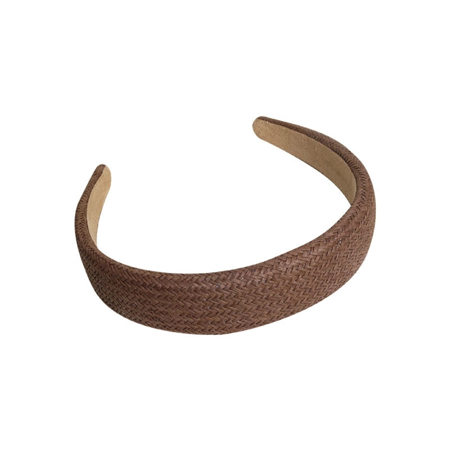 Women's Retro Simple Style Solid Color cotton and linen Hair Band