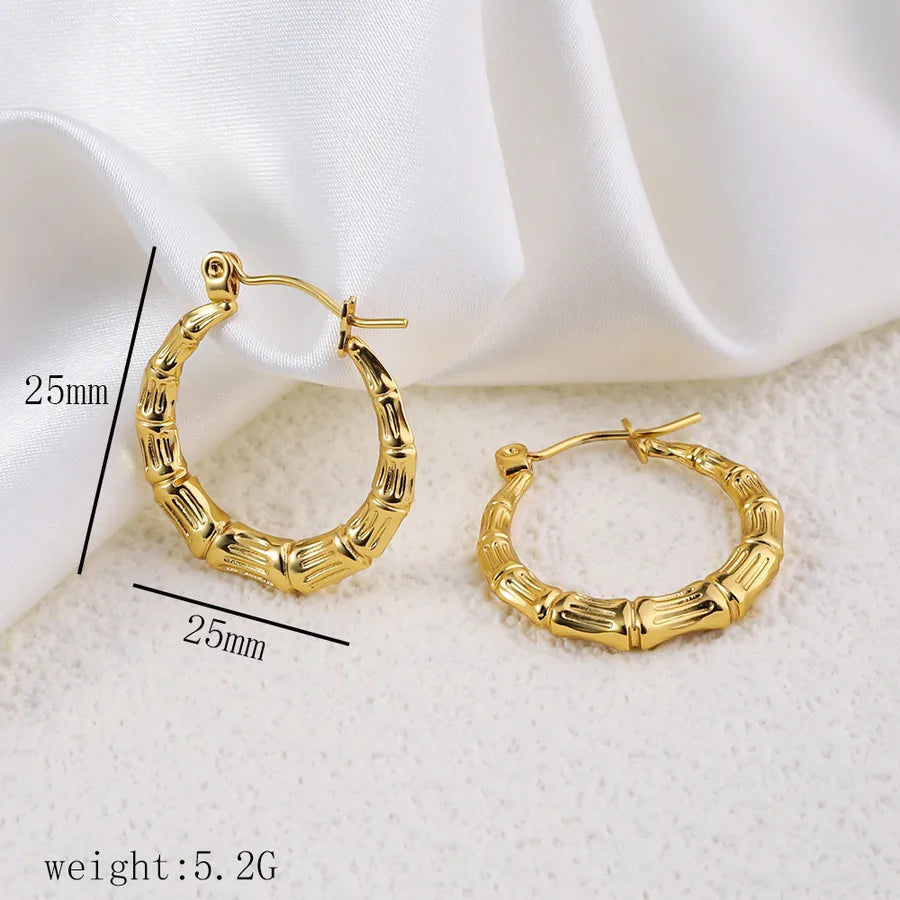 1 Pair Simple Style Commute Geometric Heart Shape Plating Titanium Steel Drop Earrings Earrings Ear Studs