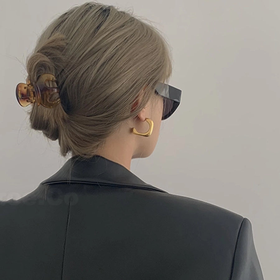 Women's Commute Korean Style Solid Color Plastic Hair Claws