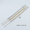Elegant Classical Classic Style Twist 201 Stainless Steel Gold Plated Bracelets In Bulk