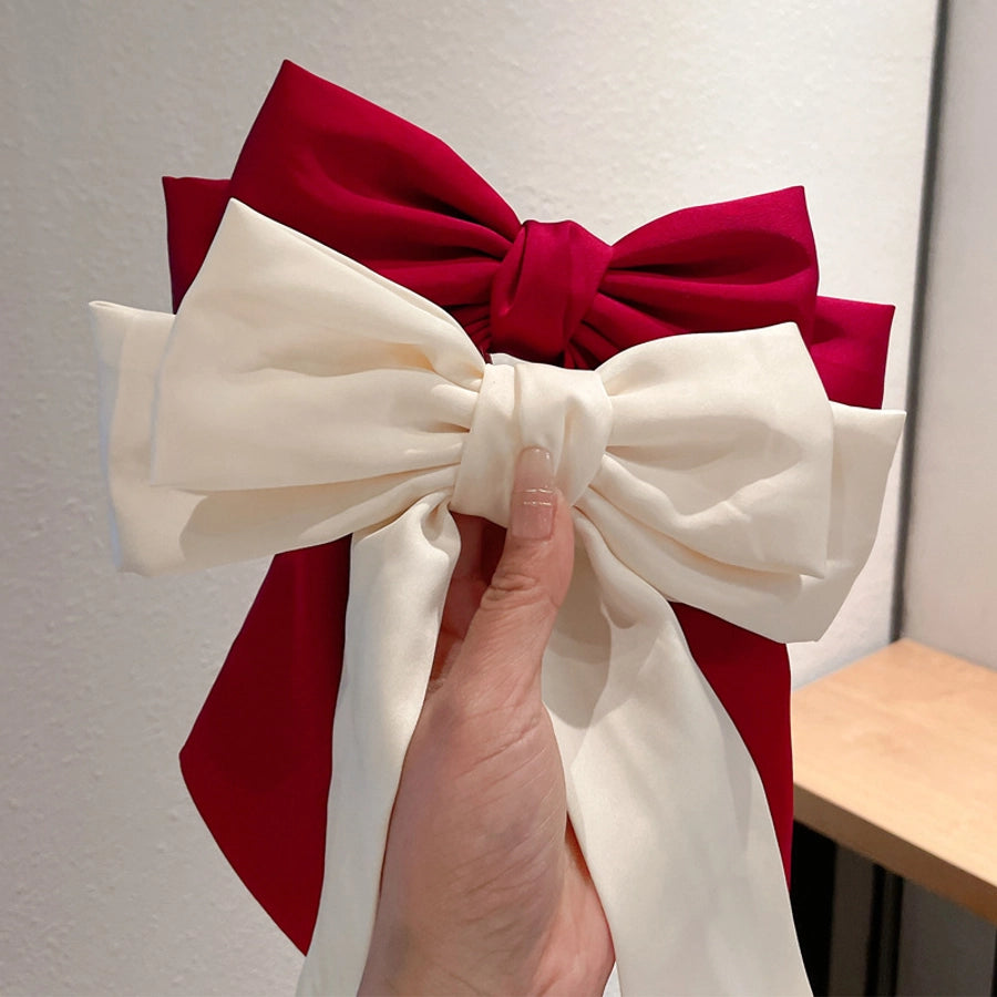 women's sweet simple style bow knot cloth hair clip