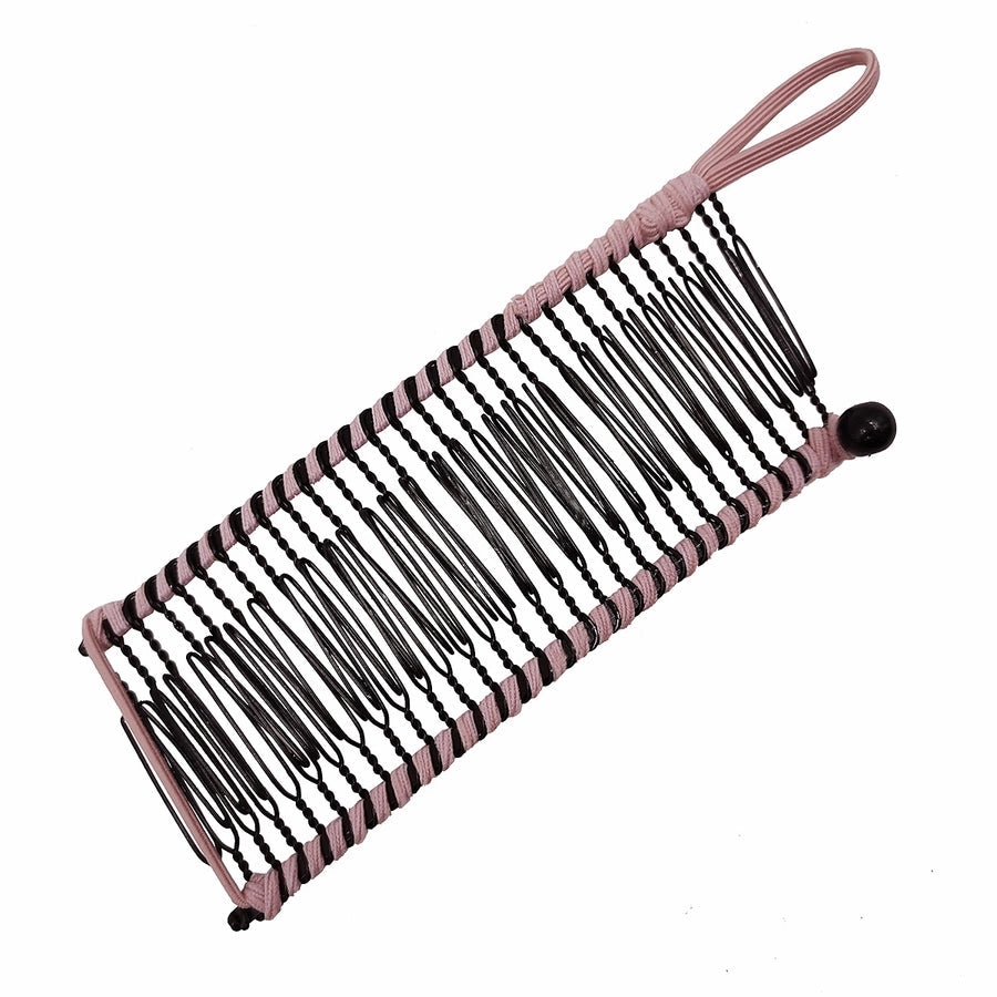 elegant solid color metal insert comb