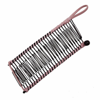 elegant solid color metal insert comb