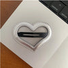 Women's Simple Style Solid Color Pu Leather Alloy Hair Clip