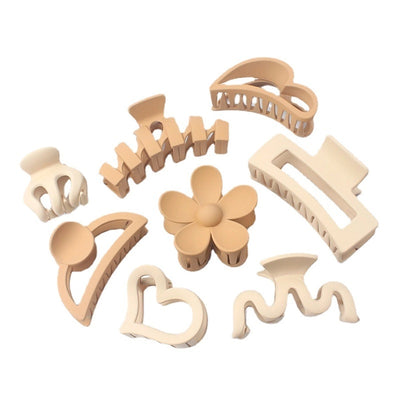 fashion geometric plastic resin stoving varnish hair claws 1 piece