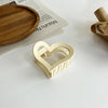 autumn and winter new milk tea coffee grasp clip elegant temperament hair claw back head hair grasp ins simple hair accessories