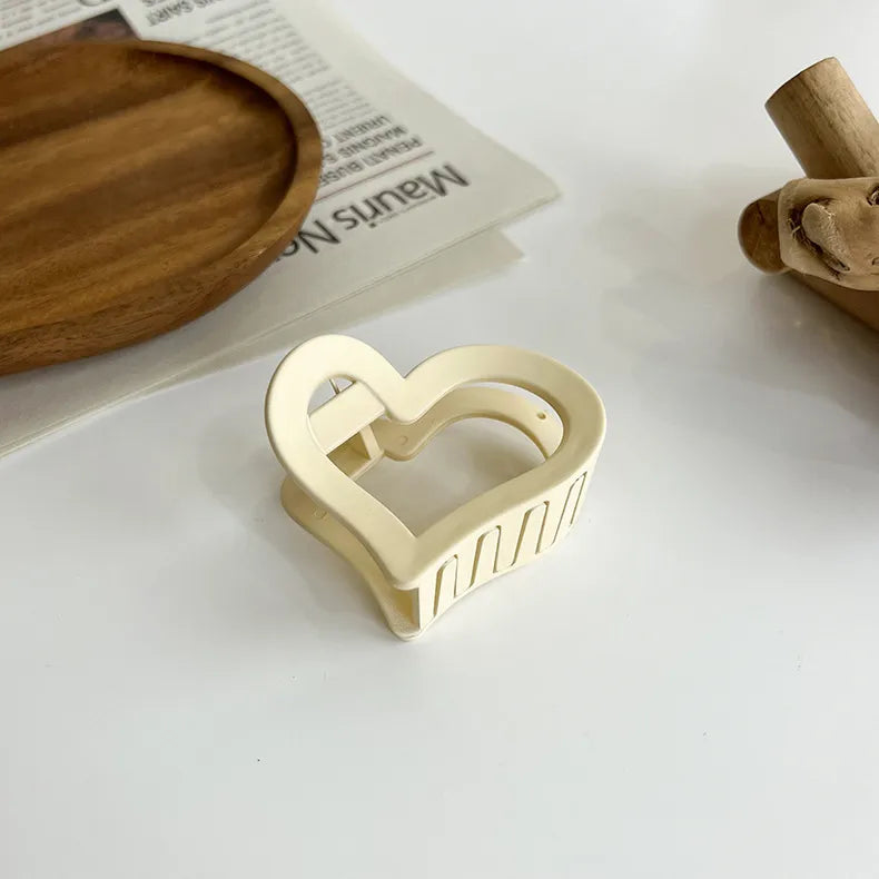 autumn and winter new milk tea coffee grasp clip elegant temperament hair claw back head hair grasp ins simple hair accessories