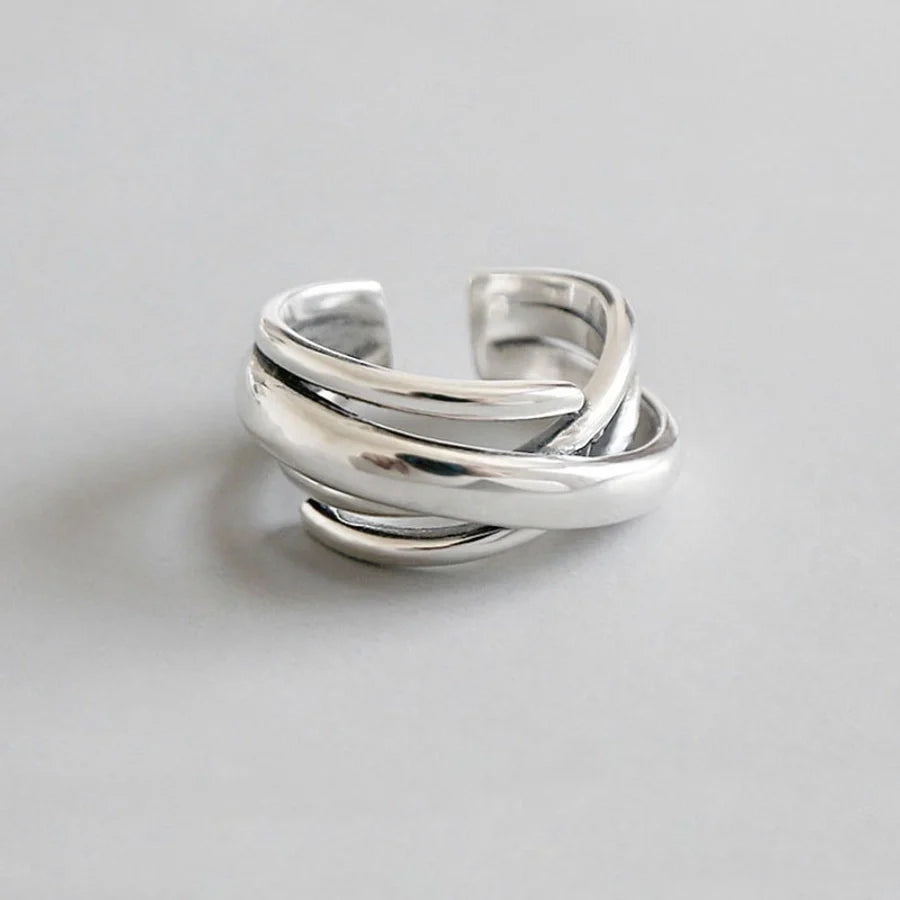 Jewelry Simple Style Knot Copper Open Rings