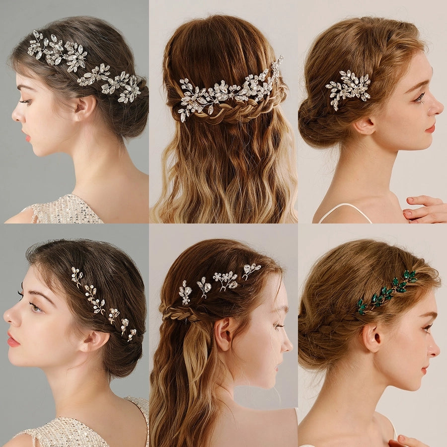 Antique U-shaped Hairpin Hair Accessories Simple Rhinestone Pin Hairpin Photography Portrait High-end Hair Hairpin