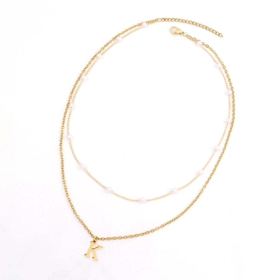 Jewelry Simple Style Commute Letter 201 Stainless Steel 304 Stainless Steel Pendant Necklace