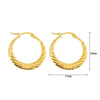 1 Pair Basic Simple Style Classic Style U Shape Geometric Round Plating Titanium Steel Earrings