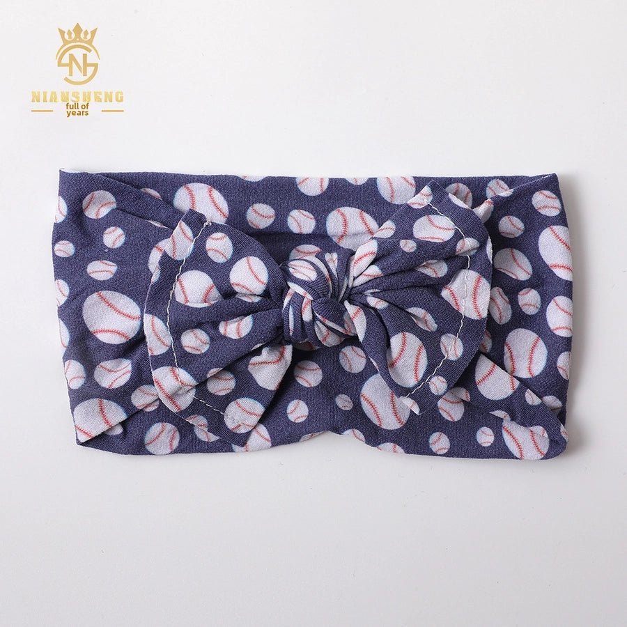 New  children's headdress jacquard soft hair tie bow hair band baby newborn headband baby hair band