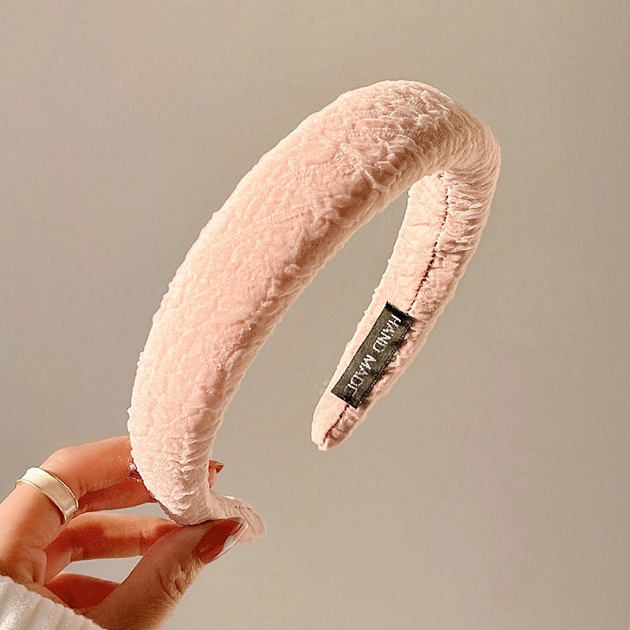 simple style solid color cloth handmade hair band 1 piece