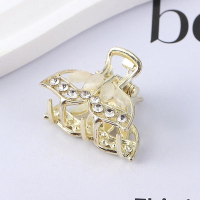 simple style butterfly rhinestone inlay rhinestones hair claws