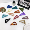 women's simple style triangle plastic hair claws