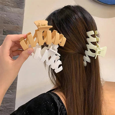 simple style waves solid color arylic hair clip