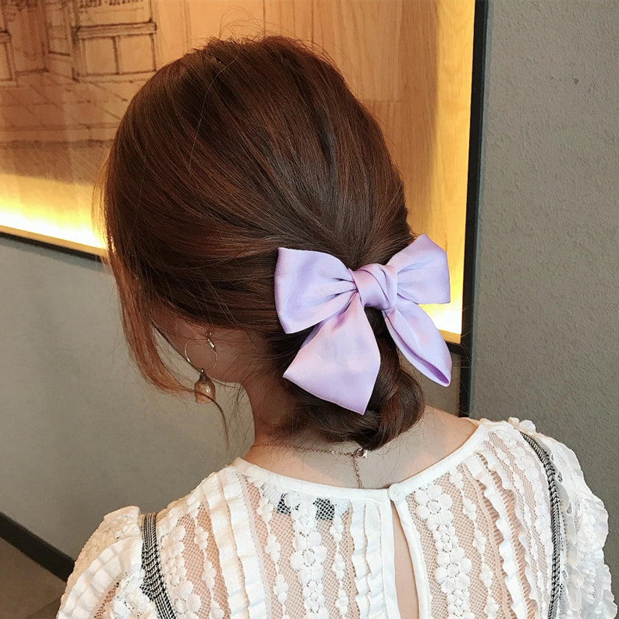 korean princess bow hairpin retro top clip back head clip hairpin
