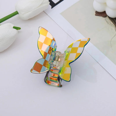 simple style bow knot imitation acetic acid handmade hair claws 1 piece
