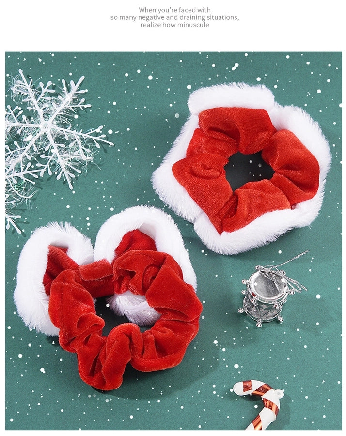 Christmas Christmas Classic Style Streetwear Women's Bow Knot Flannel Hair Tie
