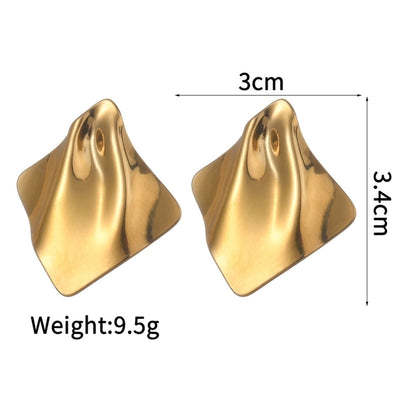 Jewelry Modern Style Classic Style Heart Shape Flower 304 Stainless Steel Plating Rings Earrings