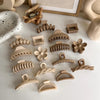 new milk tea coffee color clip elegant temperament hairpin simple hair accessories