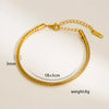Retro Solid Color 304 Stainless Steel Bracelets In Bulk