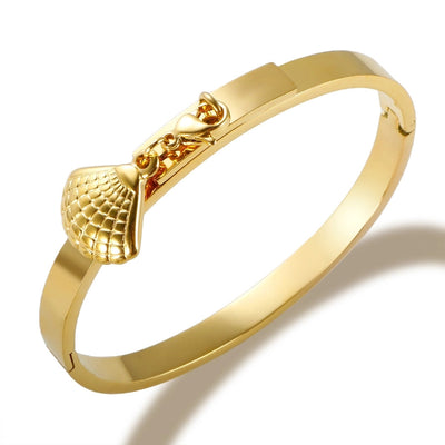 Jewelry Marine Style Roman Numeral Shell Titanium Steel Jewelry Set