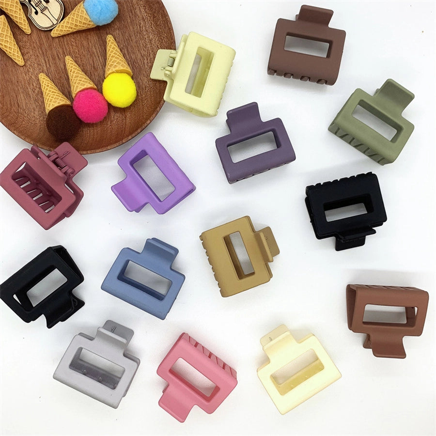 simple style solid color arylic hair claws 1 piece