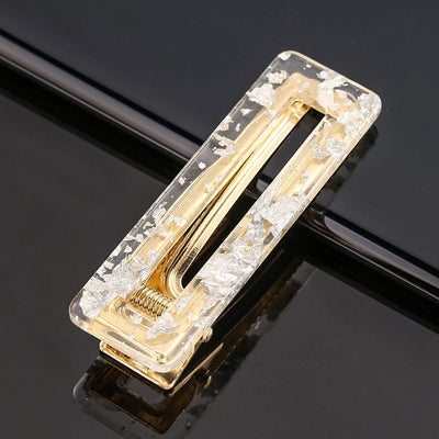 retro color block polka dots acetic acid sheets hair clip 1 piece