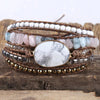 Vacation Geometric natural stone Beaded Chain Bracelets In Bulk